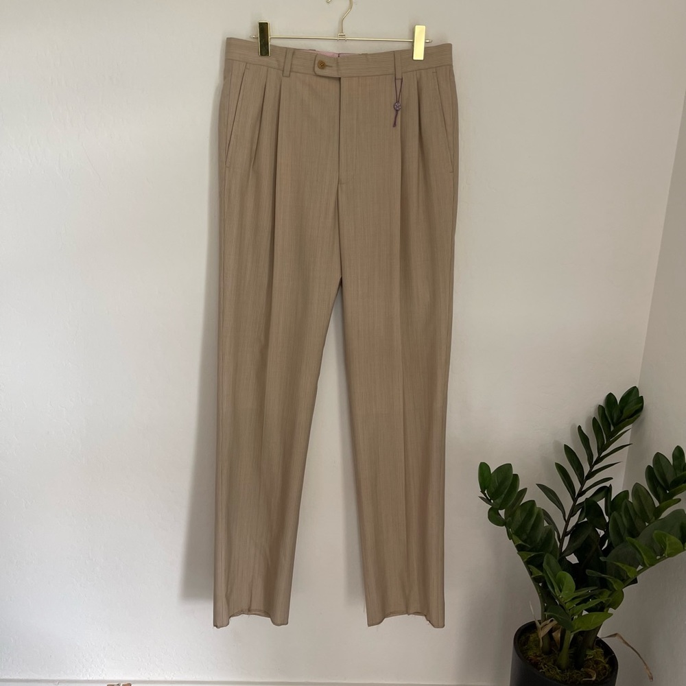 ARISTO 18 Aberdeen 100% Wool Men's Dress Pants Size 34